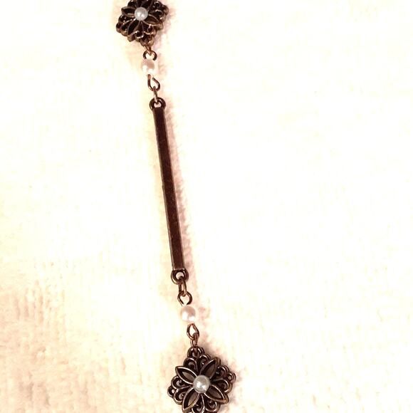 Necklace Layered Suede Charms, Beads Modern Long Length Bohemian Gyspy Elegant - Picture 10 of 11